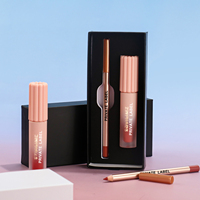 Ensemble 2-en-1 Rouge à Lèvres Liquide et Crayon à Lèvres Longue Tenue Fini Mat – Kit Brillant à Lèvres et Crayon Contour des Lèvres Végétalien Personnalisable avec Logo Privé
