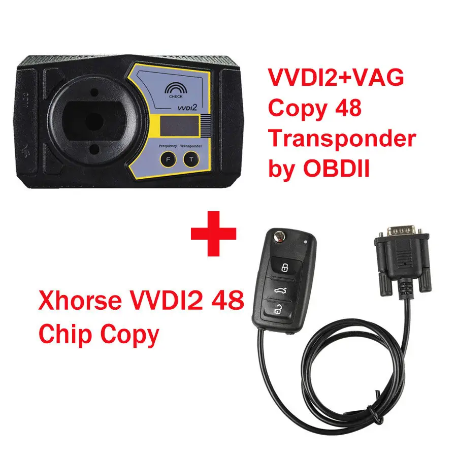 Xhorse VVDI2 Key Programmeur Volledige Versie Met Vag Kopie 48 Transponder Door Obdii Plus 48 Data Collector