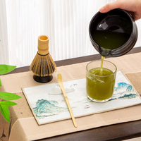 Fouet en bambou fait à la main Chasen Set bol à Matcha japonais Scoop et porte-fouet Matcha Set personnalisé pour la cérémonie
