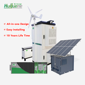 Système de production d'énergie éolienne 3 kW 5 kW 10 kW, générateur solaire résidentiel le plus efficace avec batterie au lithium pour la maison - Product Image 1