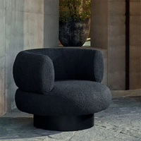 Fauteuil pivotant de salon d'intérieur sur mesure de haute qualité, vente directe usine