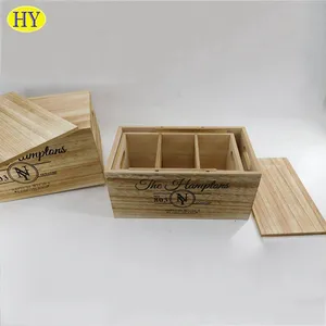 Cajas de madera para manualidades, estilo Natural, nuevas, creativas, grandes, con bisagras