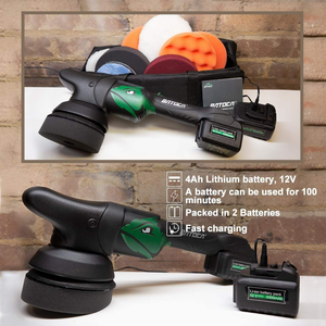 Meilleur Polisseuse Orbitale Sans Fil 12V 8mm 2026 avec Lumière LED, <span class=keywords><strong>Kit</strong></span> de Détail Mini 5 Pouces pour Voitures, Bateaux, Véhicules Récréatifs - Product Image 4