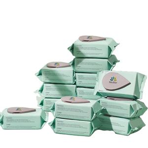 Lingettes humides en coton pour bébés, pièces, lingettes avec logo personnalisé, bon marché, pour bébés - Product Image 5