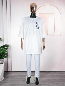 Abbigliamento Tradizionale da Uomo 2026: Nuovo Completo Oversize 2 Pezzi (Camicia e Pantaloni) - Set da Vacanza - Product Image 2