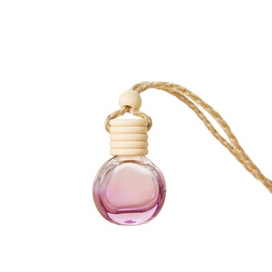Custom 8ml =Purple Square Car Pendant Hanging Perfume Diffuser <b>Bottle</b> for Essential <b>Oil</b> Packing - Product Image 3