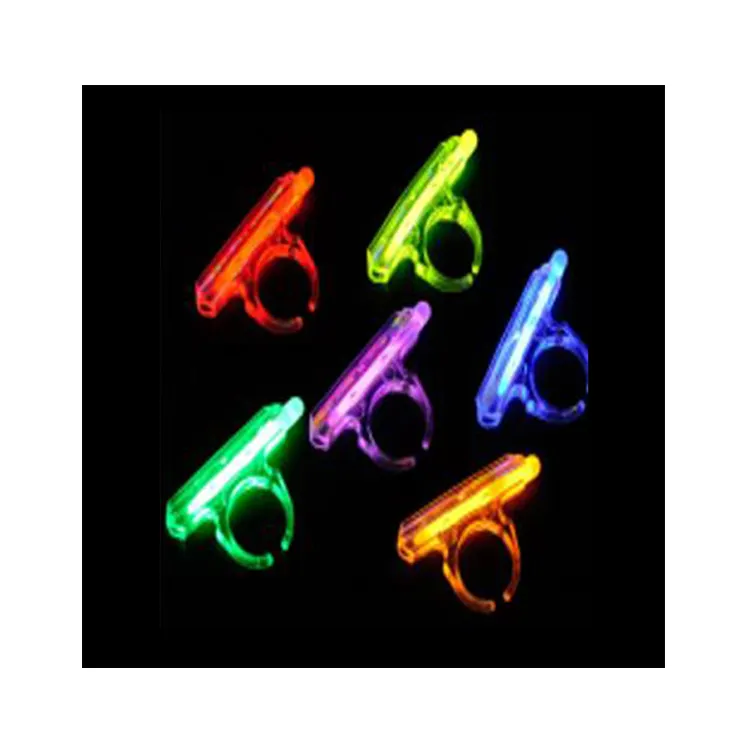 Novelty LED Light Up glow sticks rings Finger Toys Party Favors for Adults Kids Halloween Concert Gifts