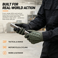 Gants tactiques antidérapants à écran tactile, doigts entiers, pour moto, cyclisme, escalade, sports de plein air
