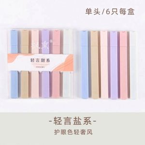 Marcadores de Punta Oblicua Morandi Pastel de 6 Colores, Lindos, Personalizados, al por Mayor, para Uso Promocional - Product Image 6
