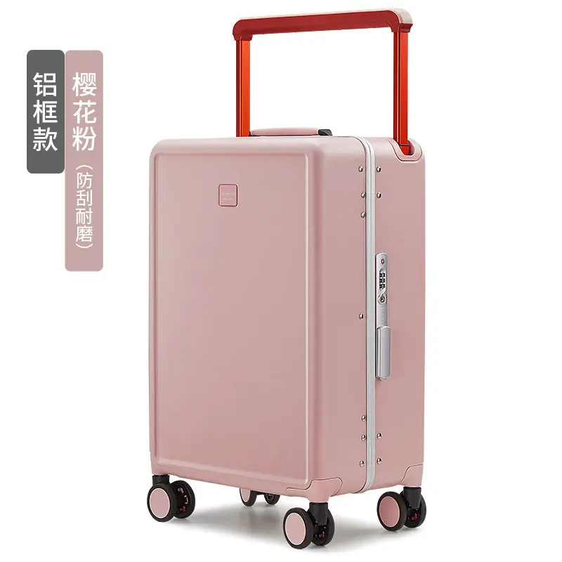 New Designer Aluminum Silent Wheel Trolley Suitcase PC Luxury TSA Lock Smart Travel Luggage