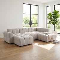 Juego de Muebles para Sala de Estar, Sofá en Forma de L de Dos Plazas con Cama, Sofás para Sala de Estar con Almacenamiento, Cubierta de Tela Cómoda, Canapé