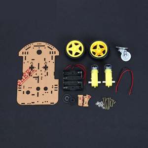 2WD Круглая двухэтажная Роботизированная Автомобильная шасси | <span class=keywords><strong>2</strong></span>-слойная умная платформа, совместимая с <span class=keywords><strong>Arduino</strong></span> для проектов DIY - Product Image 2