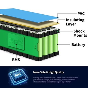 Paquete de Baterías Recargables de Estado Sólido para Bicicleta Eléctrica y Scooter Eléctrico, 36V 100Ah 10S3P, Celdas <span class=keywords><strong>18650</strong></span>, 5000 Ciclos de Vida Útil, 15-20A, 280Wh, OEM - Product Image 3