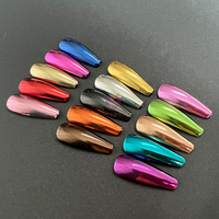Poudre à ongles effet miroir chromé 15 couleurs, pigment magique pour nail art