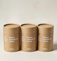Boîte ronde en carton personnalisée de haute qualité pour emballages de cosmétiques, d'huiles essentielles et de parfums