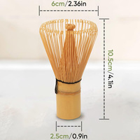 Fouet et agitateur traditionnel japonais en bambou Chasen Matcha artisanal fourchettes à mélanger le thé accessoire d'outil