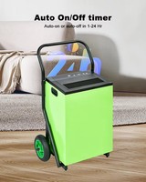 Déshumidificateur à compresseur 80L/jour, portable, pour la maison et le garage, modèle avec poignée