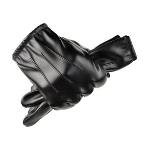 Gants à écran tactile hommes hiver pilote simulation <span class=keywords><strong>cuir</strong></span> pu équitation moto gants coupe-vent - Product Image 1