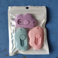 Cutter industriel en céramique de zircone, lame rétractable, couteau utilitaire sûr, durable, design mini nuage mignon, pièces en céramique