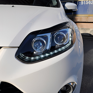 Fari Anteriori per <span class=keywords><strong>Ford</strong></span> Focus 2012-2014, Gruppo Fari LED Auto, Aggiornamento con Indicatori di Direzione Lampeggianti, 2 Lenti Proiettore, Accessori - Product Image 5