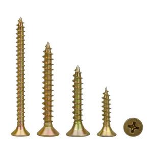 สกรูยึดแผ่นไม้อัด <span class=keywords><strong>Fasto</strong></span> Supply C1022 MDF สีขาวเหลือง ชุบสังกะสี ราคาโรงงาน บรรจุภัณฑ์ตามสั่ง หัว Pozi - Product Image 3