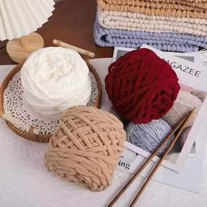 Hilo Acrílico Mezclado de Una Sola Hebra, Hilo Grueso en Bola <span class=keywords><strong>para</strong></span> Tejer Mantas, Pantuflas, <span class=keywords><strong>Bufandas</strong></span> y Gorros - Venta al por Mayor del Fabricante - Product Image 4