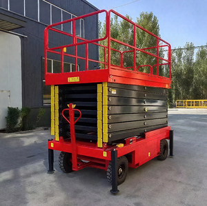 Skylift 10m 적재 용량 500kg 창고 및 물류 센터 슈퍼마켓 서랍 형 아웃트리거 트레일 가위 리프트 - Product Image 5