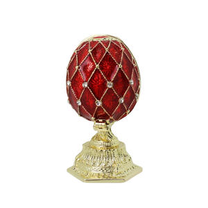 Médaille en émail de style russe, forme de macaron 3D, thème féerique, porte-bague fleur, plaqué or, souvenir - Product Image 5