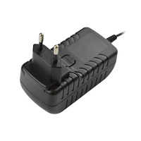 Adaptateur secteur AC/DC interchangeable 6V/12V/24V 1A, norme DOE niveau VI, prises US, EU, UK, AU, DC 5.5*2.1mm, CE, FCC, RoHS, OEM disponible
