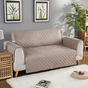 Gemakkelijk Gaan Sofa Hoes Elastische Bandjes Meubels Protector 1 Stuk Zachte Gewatteerde Waterbestendig Couch Cover