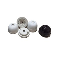 Base de lampe en céramique à fixation au plafond, noir et blanc, pour salons, accessoire d'éclairage DIY, douille à vis pour ampoule LED 250V