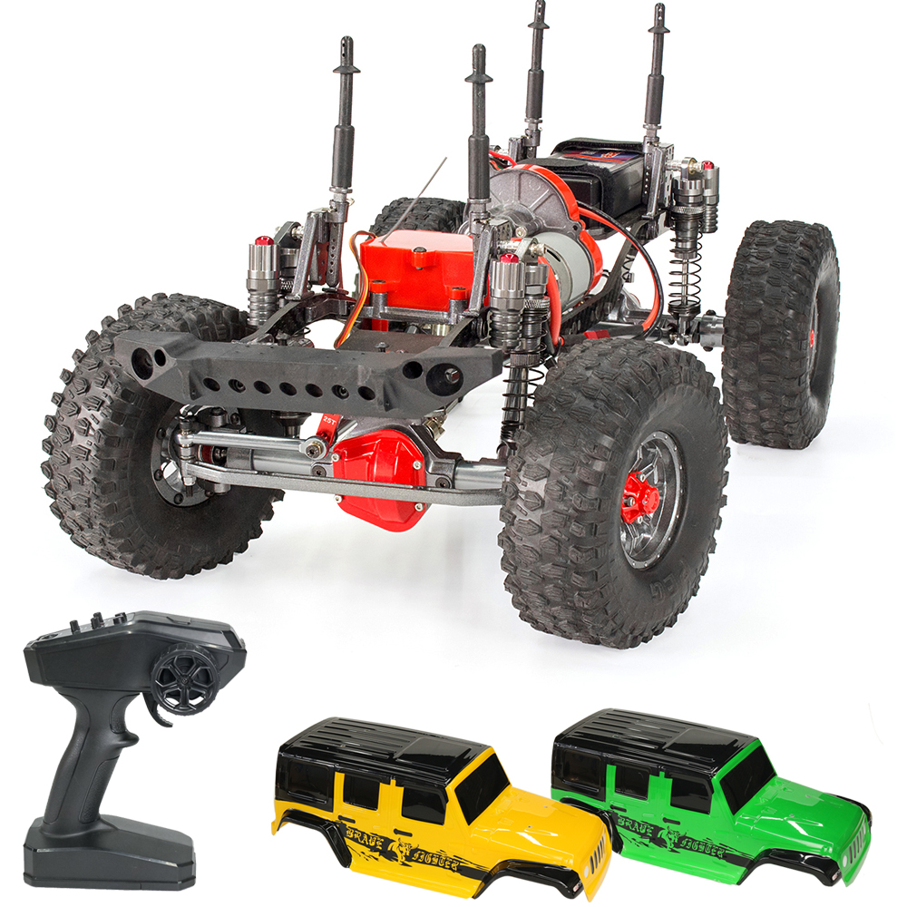 All metal chassis 2.0mm pvc car body waterproof 1:10 truck high speed 70km/h 4WD RTR off road brushless car rc buggy for adult