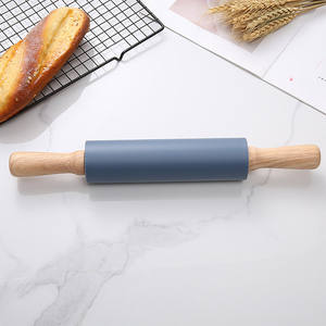 Juego de 2 piezas de alfombrilla de masa para repostería de calidad alimentaria con almohadilla de silicona para amasar, rodillo de madera y alfombrillas para hornear pasteles - Product Image 6