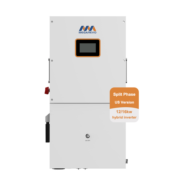 Hot Selling Megarevo R16KLNA Split Phase 120V/240V 16kw Hybrid Solar Inverter for Commercial System