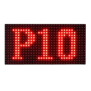 P10 modul peraga led merah tunggal luar ruangan Panel spanduk LED 320*160mm