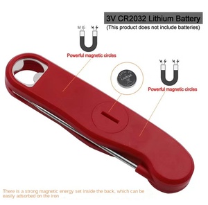 เครื่องวัดอุณหภูมิอาหารจอ LCD ดิจิตอลแบบอ่านได้ทันทีเครื่องวัดอุณหภูมิทำอาหารเนื้อบาร์บีคิวเครื่องวัดอุณหภูมิอาหารกันน้ำ - Product Image 2