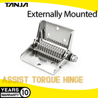 TANJA Machines Positionnement en acier inoxydable Ressort de porte automatique Fermeture automatique de toute butée Amortissement élastique Couple Charnière industrielle