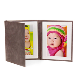 4x6 "Linen foldaway SLIP-in giữ ảnh, tùy chỉnh accordion album ảnh, gấp da khung ảnh - Product Image 3