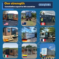 Casa Modular de Lujo con Baño y Cocina, Estructura de Acero, 20FT/30FT/40FT, Expandible por Dos Lados, para Uso en Villas, Hoteles y Camping