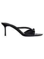 ZA Nouvelles sandales à talon aiguille et bout ouvert, ornées de boucles, noires, élégantes, à enfiler, pour femme, chaussures d'été à talons hauts