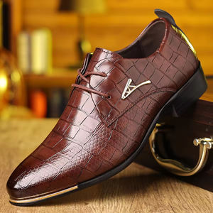 Chaussures Oxford en cuir de vachette à semelle épaisse avec finition lisse, chaussures en cuir décontractées et formelles, nouvelles chaussures pour hommes en cuir véritable de haute qualité - Product Image 4