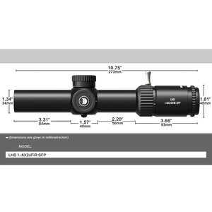 Cannocchiale Cinese Leggero e Facile da Trasportare LHD 1-6X24FIR FFP per Osservazione e Puntamento Rapido per Caccia all'Aperto - Product Image 3