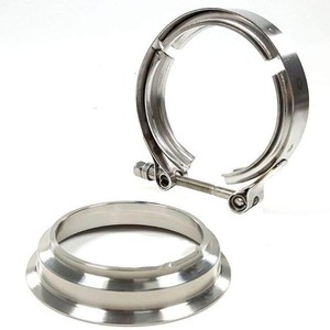 S369แคลมป์หน้าแปลนสแตนเลส3/3.5นิ้วสำหรับเทอร์โบไอเสียอัปเกรด Toyota FAW JP - Product Image 4
