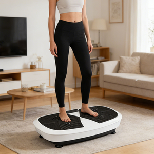 Hochfrequenz-Elektromagnetische Ganzkörper-Vibrationsmaschine aus ABS-Material für den Heimgebrauch Oszillierende Vibrationsplatte Crazy Fit Massage - Product Image 5