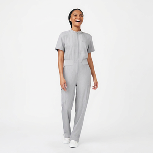 Ensemble de blouses médicales écologiques avec logo personnalisé, uniforme d'infirmière en tissu sergé, utilisation en hôpital, salon de beauté, couleur personnalisée, vente en gros - Product Image 1