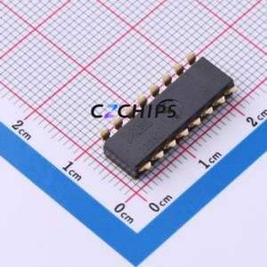 DSIC08TSGER DIP Switch SMD-16P,6x20.3mm Switch Flat Toggle, Groove Type Single Pole Single Throw 8 Gull Wing Type - Product Image 2