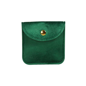 <span class=keywords><strong>2025</strong></span> High End özel logo kadife mikrofiber düğme logo ile takı kılıfı kadife çekmece takı hediye çantası kese - Product Image 6