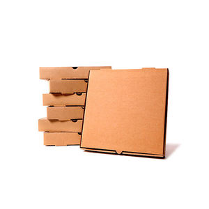 Boîte à Pizza en Carton ondulé, 13X13, emballage à emporter marron, restauration bon marché, 1 couleur, Carton imprimé, King Size, vente ronde - Product Image 1