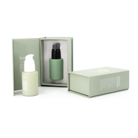 Rose bleu soins de la peau utiliser cosmétique verre huile essentielle flacon compte-gouttes plat épaule pompe bouteille 20ml 30ml 60ml avec boîte d'emballage