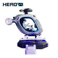 Simulateur de vol VR autonome en VR, cockpit d'hélicoptère, simulateur de mouvement intérieur pour la maison, l'école, la garderie, option de jeu en extérieur